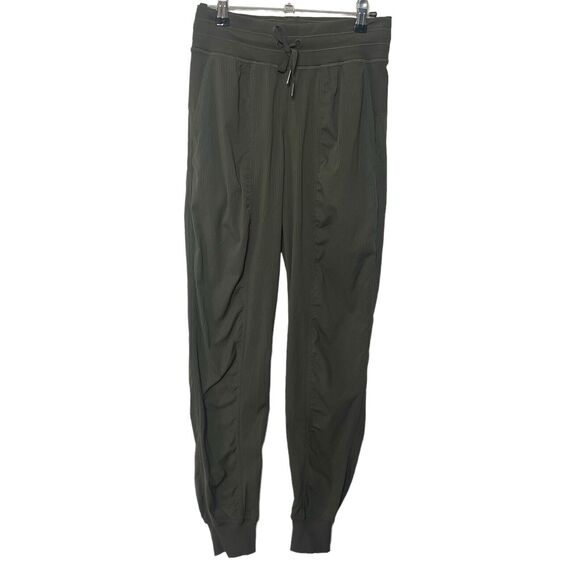 Lululemon Dance Studio Jogger Pants Women’s Size 4 Dark Olive Cropped Stretch - Picture 2 of 12